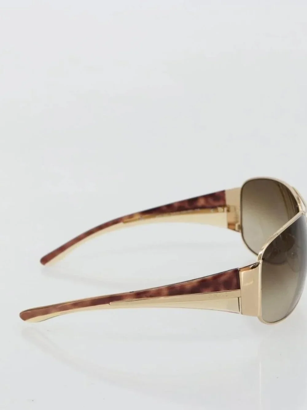 PRADA Tortoise Sunglasses plastic Brown Auth